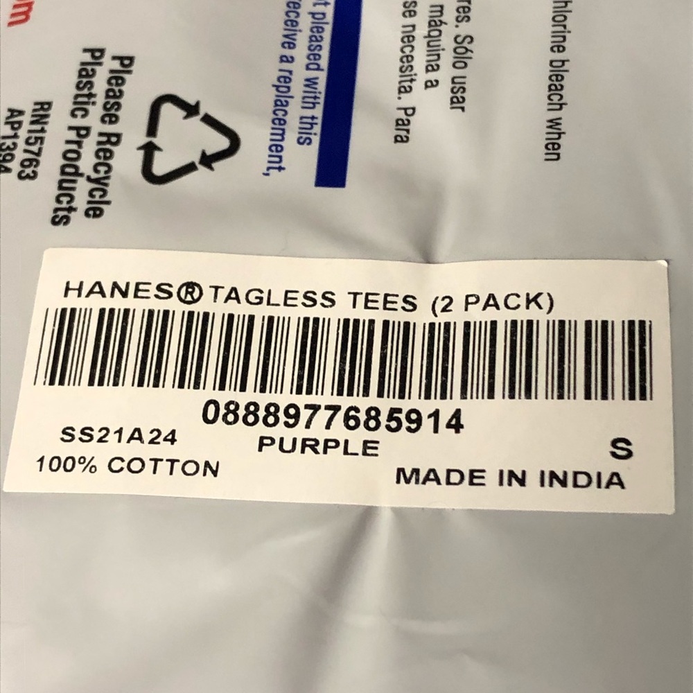 Supreme 2 Pack Purple Size Small Tagless T-Shirts - Picture 5 of 7